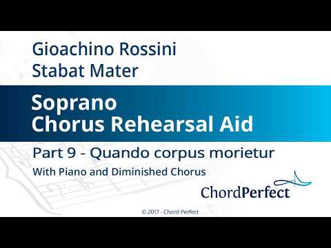 Rossini's Stabat Mater Part 9 - Quando corpus morietur - Soprano Chorus Rehearsal Aid
