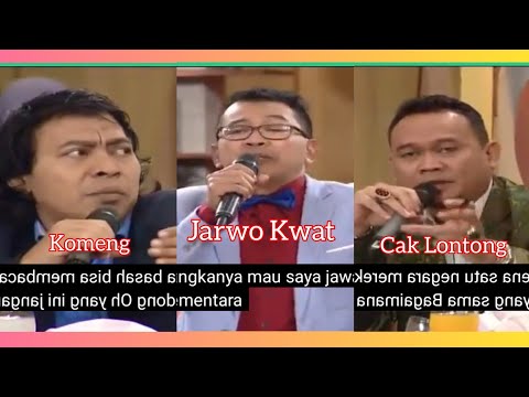 ILK " JARWO KWAT VS KOMENG DAN CAK LONTONG NGAKAK 😂😂😂" Dolar Makin Melar...