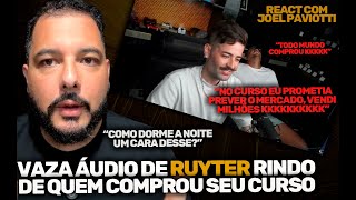 Leaked audio of Ruyter laughing at those who buy his courses - React with Joel Paviotti