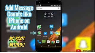 How To Add Message/Notification Count like iPhone on Android | No Root | TechMate