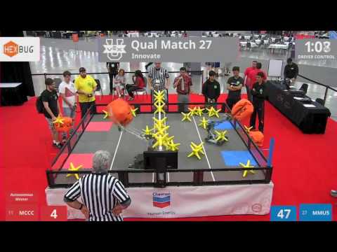 2017 VEXU Innovate Q27 - MCCC vs MMU5 - 39 to 8