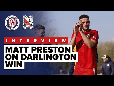 INTERVIEW: Matt Preston on Darlington Home win