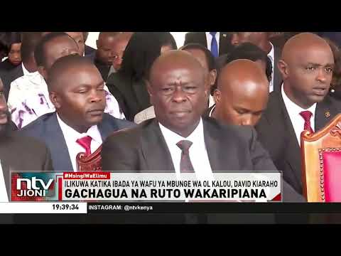 Ruto, Gachagua wakabiliana kwenye mazishi ya mbunge wa Ol Kalou David Kiaraho