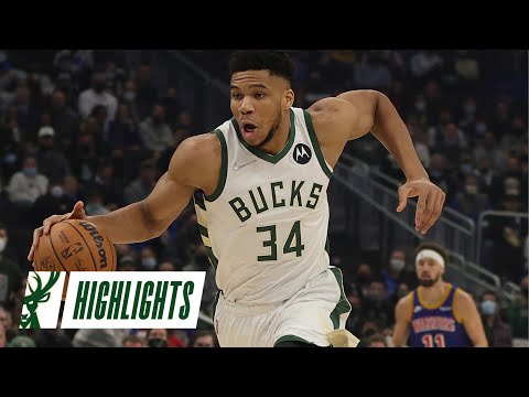Highlights: Bucks 118 - Warriors 99 | Giannis Ties Michael Jordan On Triple-Double List | 1.13.22