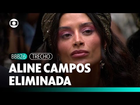 Aline Campos é a primeira eliminada do BBB 26 com 61,64% dos votos! | BBB 26 | TV Globo