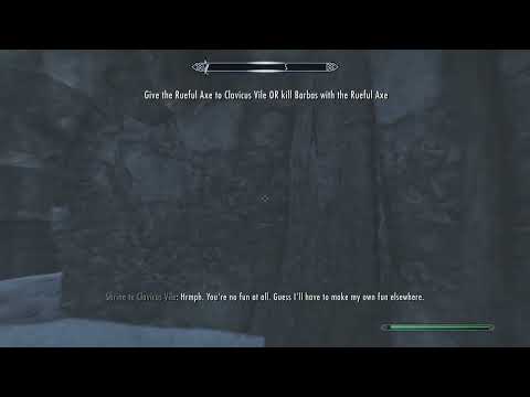 Skyrim: Anniversary Edition - how to keep both The Rueful Axe and the Masque of Clavicus Vile