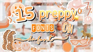 15 preppy fonts on ♡dafont♡ | All Link in description |🌟