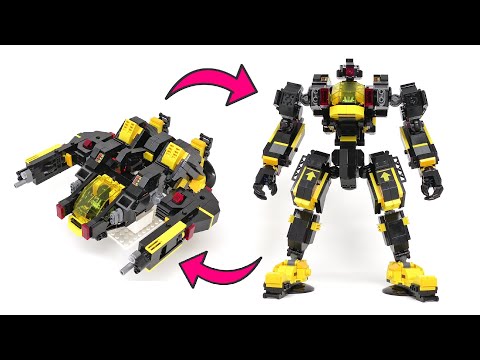 I Made a LEGO Blacktron Transforming Mech !!