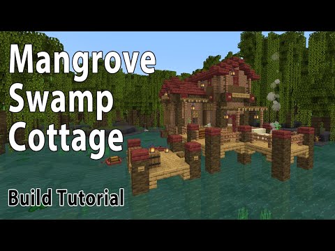 Mangrove Swamp House Minecraft  1.19 | Swamp Cottage Build Tutorial