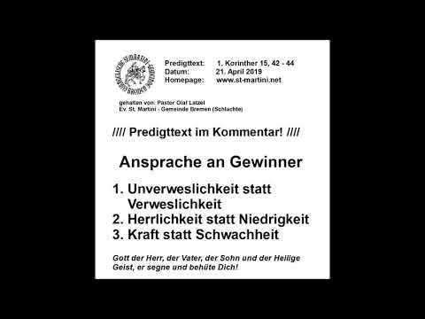 April 21, 2019 - Address to the winners