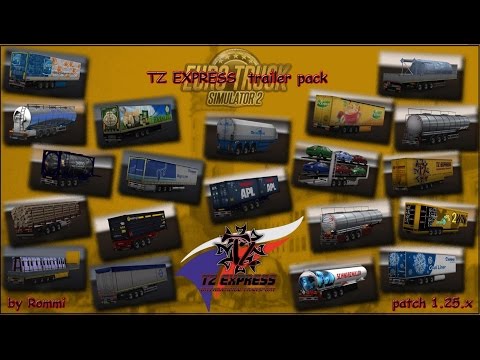 [Euro Truck Simulator 2]  TZ TRAILERS PACK V1.25.2.2
