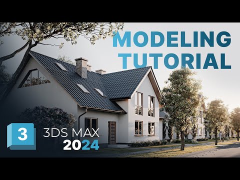 3ds max 2024 Modeling Tutorial | Turbo-fast modeling with BOOLEAN Modifier
