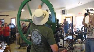 Dad starts the 1868 Otto and Langen at Coolspring Flame Expo 2015