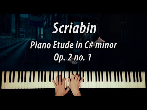 Vlad Girshevich Playing Scriabin - Piano Etude in C# minor, Op. 2 no. 1
