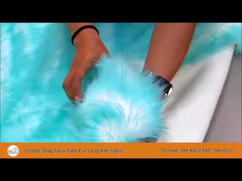 Frozen Shag Fake Fur Fabric