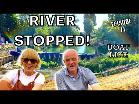Holding BACK the River! | Damming the Thames | Wide Beam Boat Life | 71
