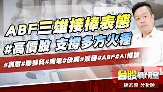 ABF三雄接棒表態#高價股 支撐多方火種#創意#聯發科#南電#欣興#景碩#ABF#AI推論｜小武哥投資事務所｜陳武傑