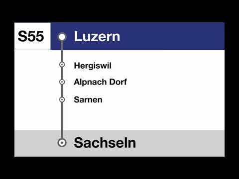ZB Ansagen » S55 Luzern — Sachseln (HVZ) (2021) | SLBahnen