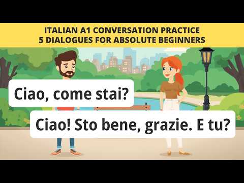 5 dialoghi in italiano per principianti (saluti, lavoro, tempo)