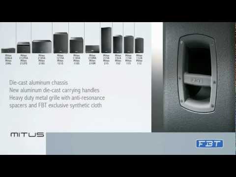 Обзор акустических систем FBT из серии MITUS