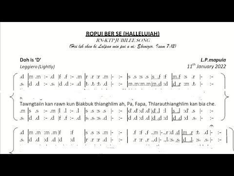 Jubilee choir(RNKTP Jubilee hla)  soundtrack and solfa lyrics