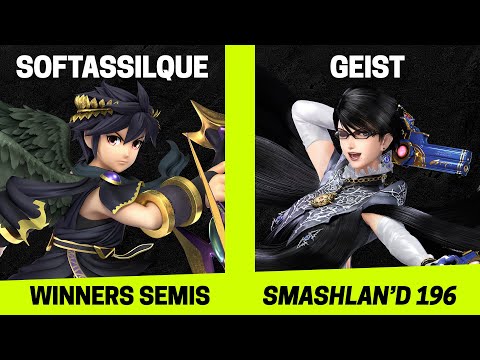 SmashLAN'd 196 Winners Semis - SoftAsSilque (Dark Pit) vs Geist (Bayonetta) - SSBU Tournament