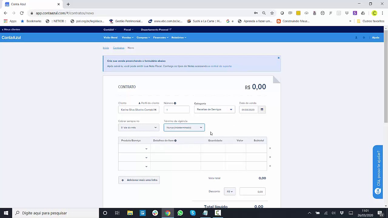 Conta Azul [Módulo 2] (1 de 12) - Cadastrando contratos