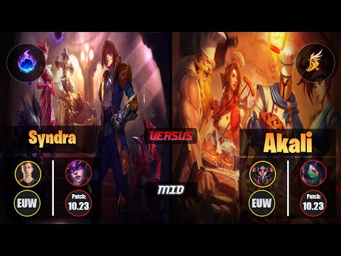 Caps SYNDRA (Mid) [Arcane Comet] VS AKALI - Grandmaster EUW Patch 10.23