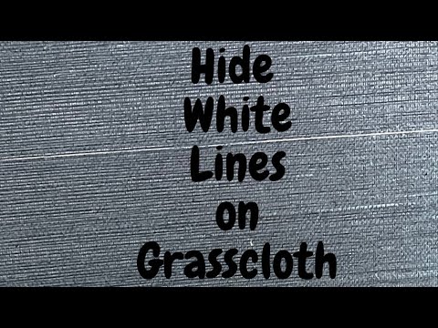 Hide White Lines on Grasscloth Wallpaper - Spencer Colgan