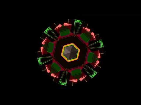 Mesmerizing Geometric Patterns Abstract Tunnel Neon Visual Effects VJ Loops