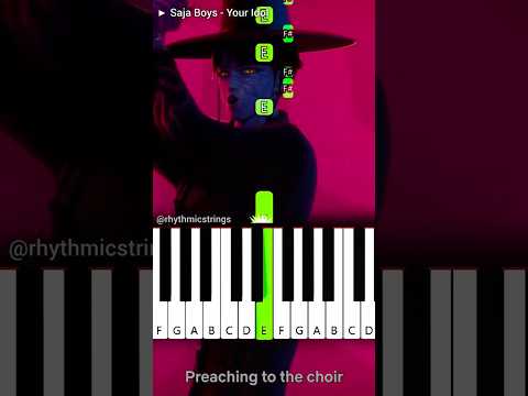 Saja Boys - “Your Idol” | Kpop Demon Hunters | Piano Tutorial #shorts #netflix