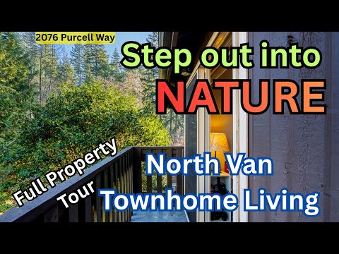 2076 Purcell Way | Private North Vancouver Townhome Backing Onto Greenspace