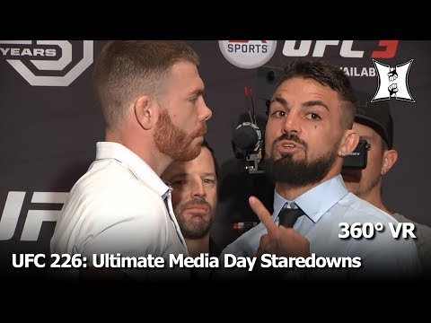 (360° VR / 4K) UFC 226 Ultimate Media Day Staredowns: Felder/Perry, Chiesa/Pettis, Saki/Rountree...