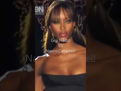 Gigi Hadid VS Naomi Campbell Hair Flip ✨ #gigihadid #naomicampbell #hairflip #runway