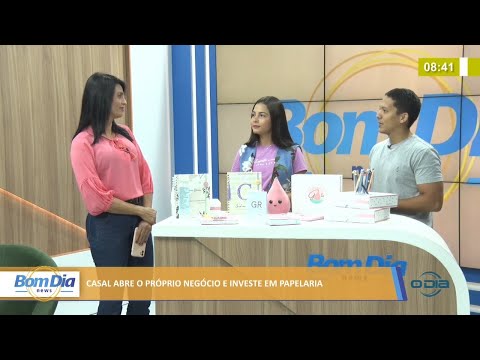 Casal abre o próprio negócio e investe em papelaria 25 01 2022