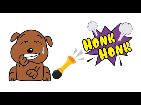 Honk a bike horn trick HONK HONK!! #dog #dogtricks