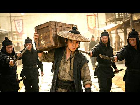 Kung Fu boy disguises as a porter and wipes out 100 bandits single-handedly!