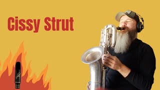 Cissy Strut by The Meters  Funky Baritone Saxophone Solo (10mfan mouthpiece)