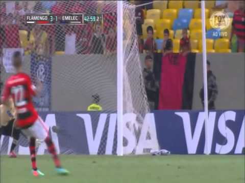 Gol de Escalada - Flamengo 3 x 1 Emelec - Copa dos Libertadores - 26/02/2014