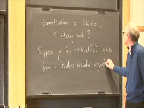 Reductions of Local Galois Representations Arising From Hilbert Modular Forms - Fred Diamond
