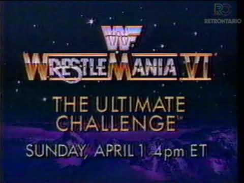 WWF WRESTLEMANIA VI AT SKYDOME (APRIL, 1990) 💪💪💪