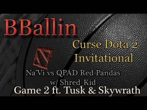 Na'Vi vs QPAD Red Pandas (Curse Dota 2 Invitational) Game 2 w/ Shred_Kid ft. Tusk & Skywrath