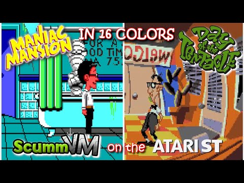 The history of SCUMM, SCUMMVM (on the Atari ST) (Monkey Island 2, Fate of Atlantis, DOTT)