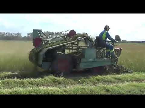 Landb. Mangnus - Vogelwaarde - Vlas trekken met Depoortere