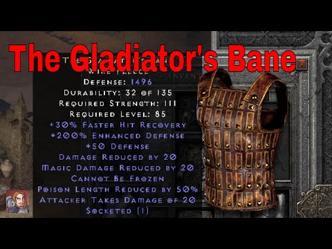 D2R Unique Items - The Gladiator's Bane (Wire Fleece)