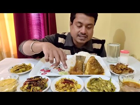 😋Katla Macher Jhal🐟, Morola Macher Jhal🐟, Mach Uche Jhol🐟, Macher Tel Mix Sobji Bhaja🐟 Big Bite Eat🍴
