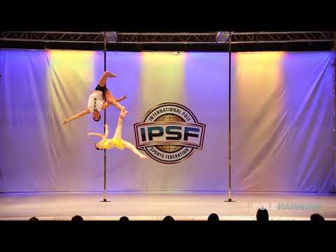 Doubles Takashi Minami & Shoko Sonoda of Japan - IPSF World Pole Sports Championships 2018