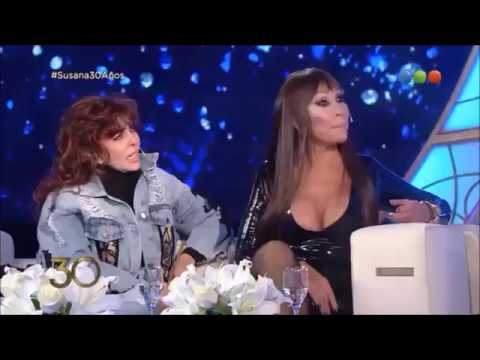 Verónica Castro y Moria Casán en el programa de Susana Giménez 22/10/2017