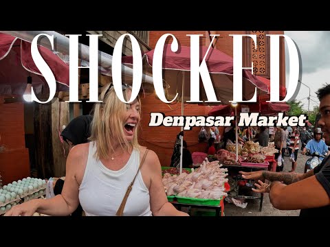 What tourist don't see in Bali. Denpasar Market Was NOT What We Expected!