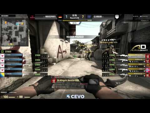 Mousesports vs G2.Kinguin Game 2 (CEVO-P CS:GO Season 8) - Helium & Dust